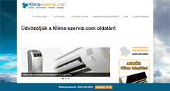 Desktop Screenshot of klima-szerviz.com