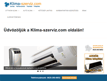 Tablet Screenshot of klima-szerviz.com
